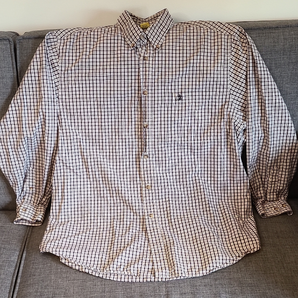 Duck Head Black and White Plaid Button Down Shirt